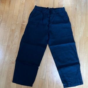 Quince navy linen pant 8
